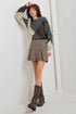 check-attitude-woven-woolen-skort-1 Flying Tomato - Sophia's Style-6
